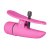 CalExotics Nipplettes - Виброзажимы для сосков, 7х2 см (розовый)