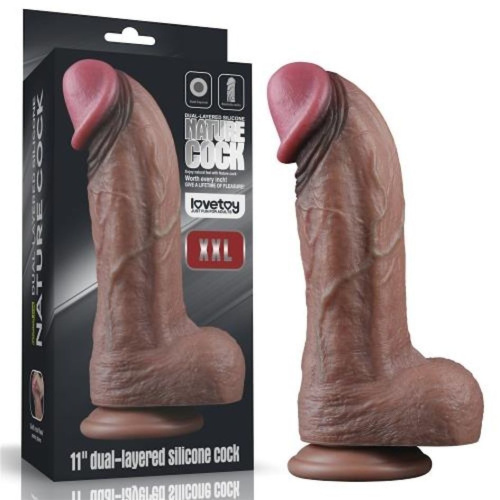 Фаллоимитатор LoveToy Dual-Layered Silicone 11", 28 см