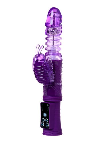 Toyfa A-Toys High-Tech fantasy - Вибратор с клиторальным стимулятором, 23 см (фиолетовый)