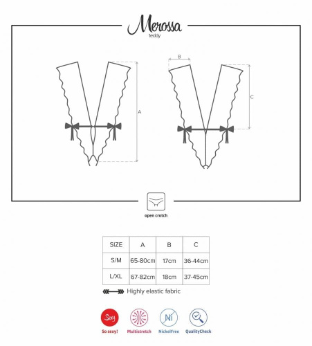 Боди Obsessive Merossa  (L/XL)