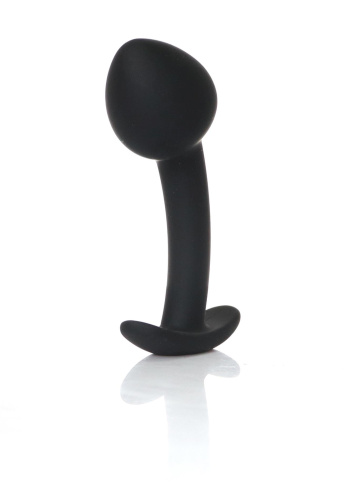 Анальная пробка Boys of Toys Silicone Black Curved Plug - размер L