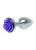 Boss Jewellery Silver Plug Rose Purple - Анальна пробка, 9х3.4 см (фіолетовий) - купити в Києві, Україні