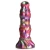 Creature Cocks Larva Silicone Ovipositor Dildo - фантазийный фаллоимитатор инопланетянина с 4 личинками-яйцами, 22.9х6.1 см (радужный)
