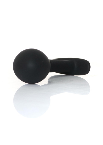 Анальная пробка Boys of Toys Silicone Black Curved Plug - размер L