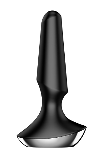Satisfyer Plug-ilicious 2 - Анальна смарт-пробка, 14х3 см, (чорна) - купити в Києві, Україні
