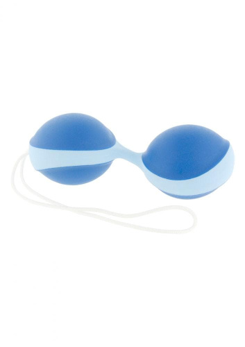 Вагинальные шарики Amor Gym Balls Duo  (голубые с розовым)