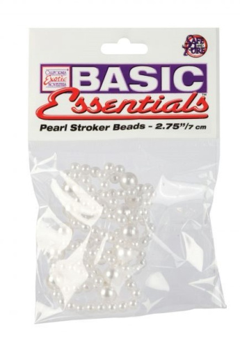 CalExotics Basic Essentials Pearl Stroker Beads - стимулирующая насадка на член большая, 7х3.8 см