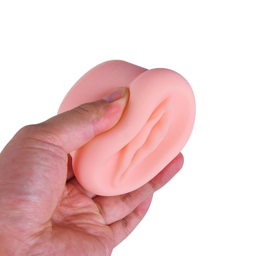 Men Powerup Vagina - насадка-вагина для помпы, 5х7.5 см (бежевый)