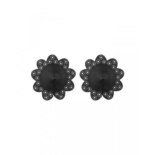 Obsessive A770 nipple covers black - багаторазові наклейки на соски, O/S (чорний) - купити в Києві, Україні