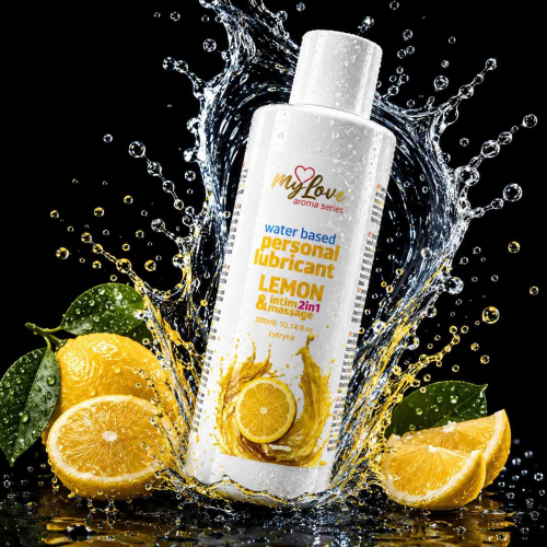 2в1 лубрикант и массажный гель - MyLove Aroma Series Intim&Massage Lemon, 300 мл