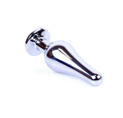 Анальная пробка с кристаллом B-Series Jewellery Silver Butt Plug