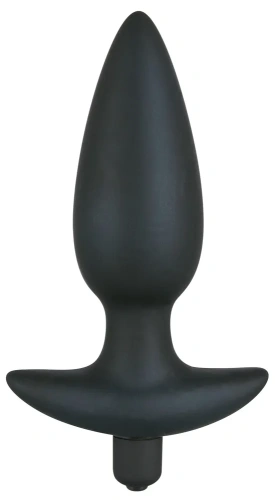 Orion Black Velvet Vibrating Plug Large - Анальная пробка с вибрацией, 17х4 см (черный)