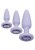 California Exotic Novelties First Time Crystal Booty Anal Plug Set - Набор анальных пробок (сиреневый) California Exotic Novelties First Time Crystal Booty Anal Plug Set - Набор анальных пробок (сиреневый)