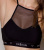 Passion PS006 top спортивный топ с прозрачной вставкой, S (чёрный) Passion PS006 top спортивный топ с прозрачной вставкой, S (чёрный)