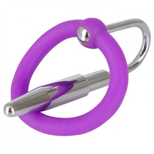 Orion - Penis Plug With Silicone Glans Ring - Стимулятор уретри, 4.5х0.8 см - купити в Києві, Україні