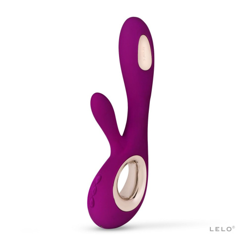 Lelo Soraya Wave - шикарний вібратор-кролик, 21.8х4.6 см (малиновий) - купити в Києві, Україні