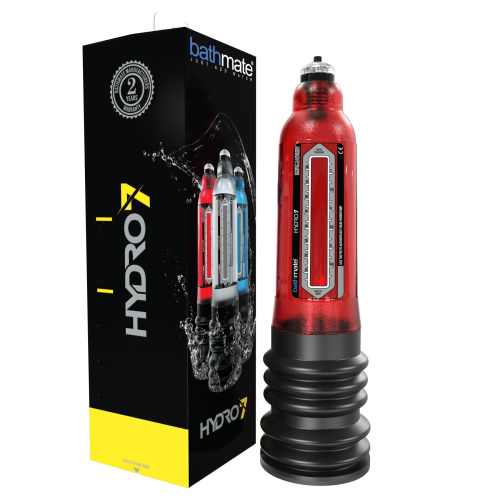 Bathmate Hydro7 - Гидропомпа для мужчин, 29х5 см (красный)