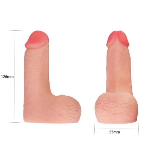 Skinlike Cock Flesh 5'' - фаллоимитатор для ношения, (телесный)