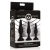 Triple Spire Tapered Silicone Anal Trainer Set - Набор анальных пробок, 3 шт (черный)