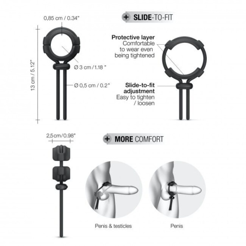 Dorcel Fit Ring регулируемое эрекционное кольцо, 13х3 см