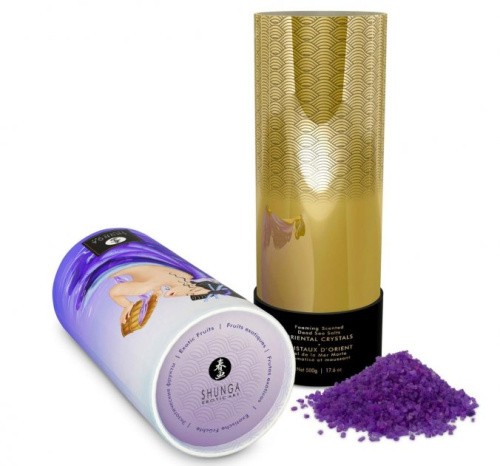 Shunga Oriental Crystals Bath Salts – Exotic Fruits - Соль мертвого моря для ванны, 500 г