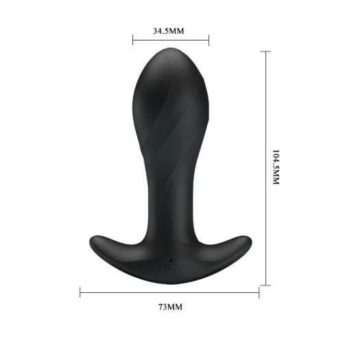 Pretty Love Anal Plug Vibrating Massager – Анальна пробка з вібрацією, 10.4х3.4 см - купити в Києві, Україні