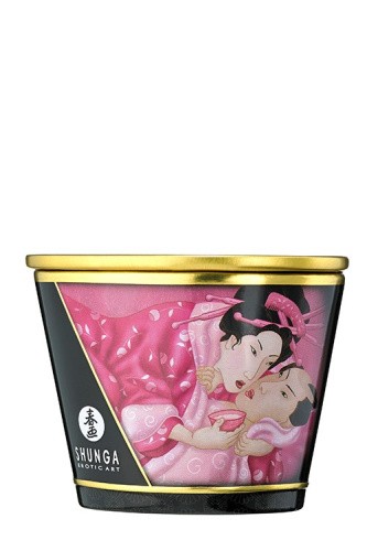 Shunga Candle Rose Petals - Массажная свеча с ароматом роз, 170 мл