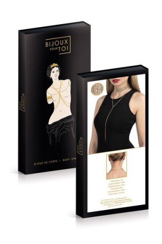 Bijoux Pour Toi Emma Gold - колье со стразами, (золотистый)