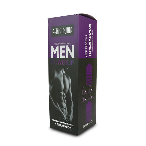 Men Powerup - вакуумная помпа с ручной грушей, 20х5.9 см