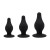 Orion SilexD Silicone Plug Kit - Набор двухслойных анальных пробок, 3 шт