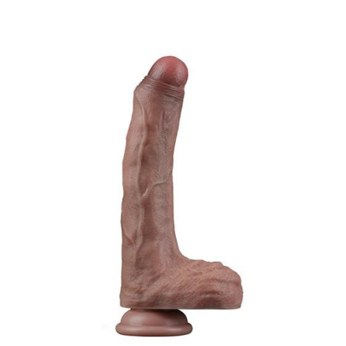 Реалистичный фаллоимитатор LoveToy Dual-Layered Silicone Cock 8.5", 22 см