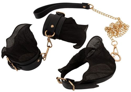 БДСМ набор Bad Kitty Bondage Set Frill наручники и ошейник с поводком