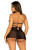 Сорочка беби-долл с открытыми чашками Leg Avenue Lace and mesh babydoll & panty, M Сорочка беби-долл с открытыми чашками Leg Avenue Lace and mesh babydoll & panty, M