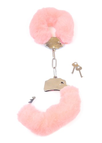 Fetish Boss Series Furry Cuffs Light - Наручники (рожеві) - купити в Києві, Україні