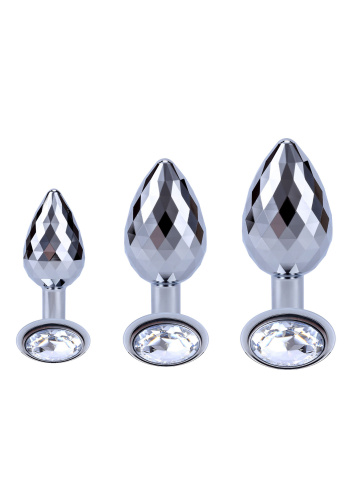 Металева анальна пробка Toy Joy Disco Diamond Plug – розмір M - купити в Києві, Україні