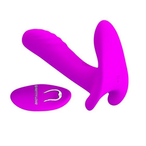 Pretty Love Remote Control Massager Purple - Вибратор, 10х2,2 см (фиолетовый)