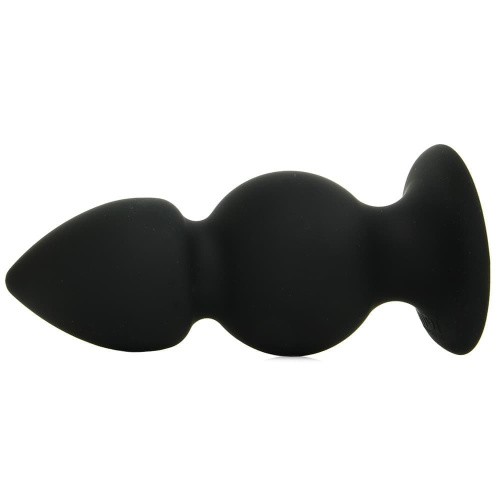 Tom of Finland Weighted Silicone Anal Plug - Большая фигурная анальная пробка, 12,7х5,7 см (чёрный)