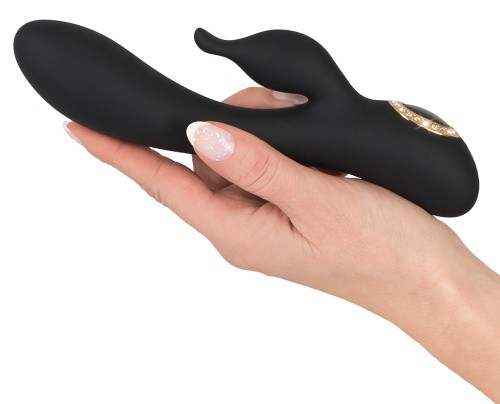 Cleapatra Rabbit Vibrator - Изысканный вибратор, 19.7х3.7 см (чёрный)