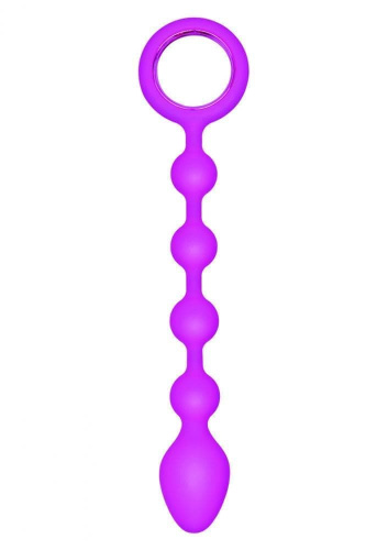 CalExotics Booty Call Booty Climaxer - анальная цепочка, 16х3,2 см (розовый)