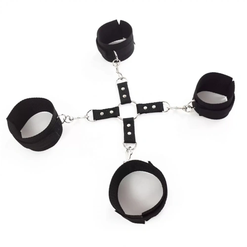 Art of Sex - BDSM Ring Fixation Simple - Набір для фіксації (чорний) - купити в Києві, Україні