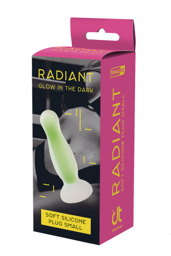 Dream Toys Radiant Glow In The Dark Soft - Анальная пробка, 11 см (зеленый)
