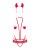 Obsessive Evilia teddy red S/M - Женский костюм дьявола Obsessive Evilia teddy red S/M - Женский костюм дьявола