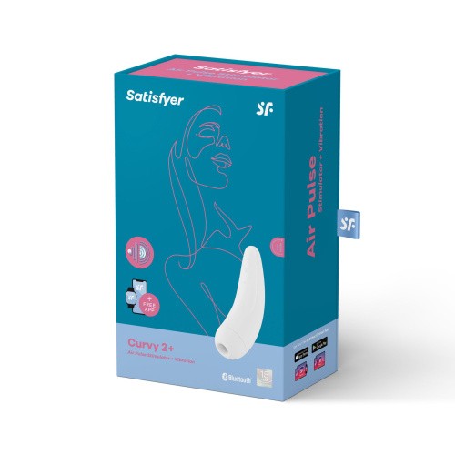 Вакуумний стимулятор клітора Satisfyer Curvy 2+ - купити в Києві, Україні