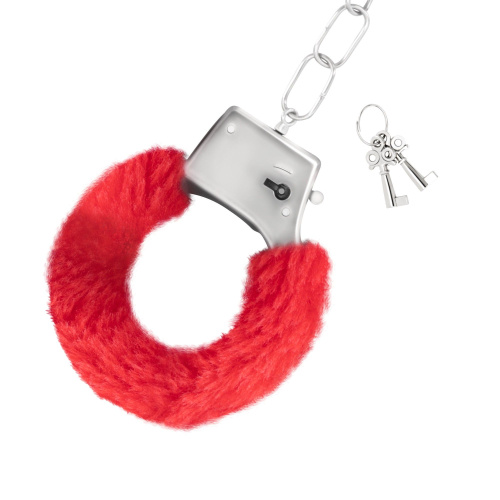 Наручники металические с мехом Love Cuffs Crushious