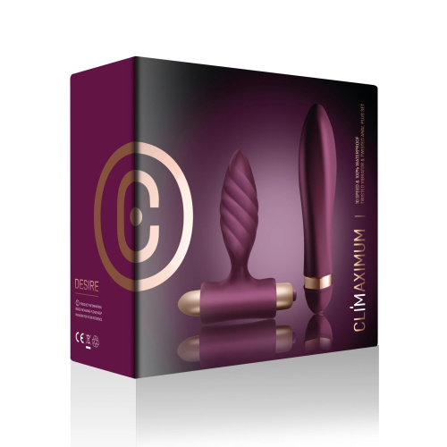 Набір для пар Climaximum Desire - анальна пробка + вібратор - купити в Україні | Секс шоп SEX-SHOP.ua