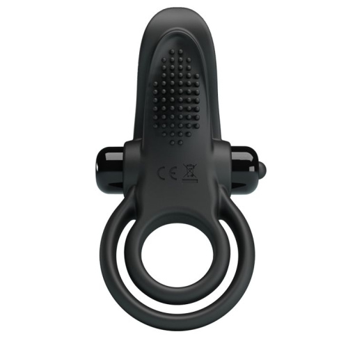 Pretty Love Vibro Penis Ring Black – Эрекционное кольцо, 11,3х5,6 см (черный)