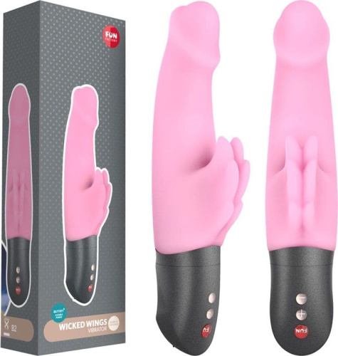 Fun Factory Wicked Wings - вибратор-кролик, 19.8х3.7 см (розовый)