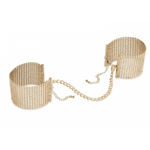 Bijoux Indiscrets Desir Metallique Handcuffs - Gold - Наручники металлические (золотистые)