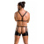 Passion - 047 SET ARON black - Сексуальний чоловічий комплект, XXL/XXXL - купити в Києві, Україні
