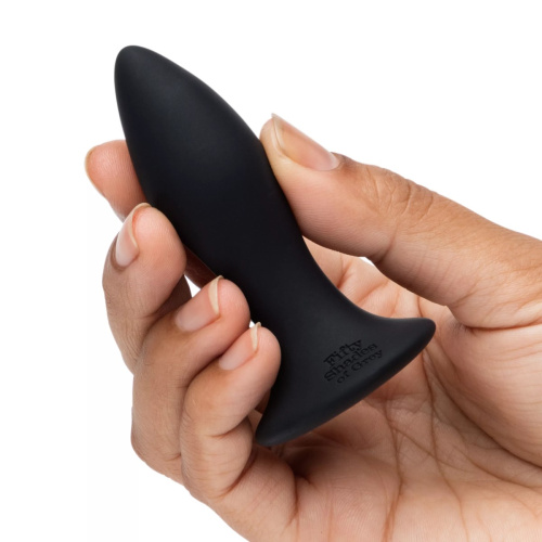Fifty Shades of Grey Sensation Vibrating Butt Plug - Анальна пробка, 8,5 см (чорний) - купити в Києві, Україні